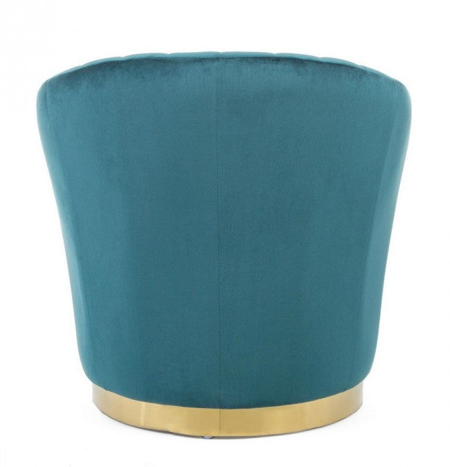 Sillón Gilles Shell efecto terciopelo