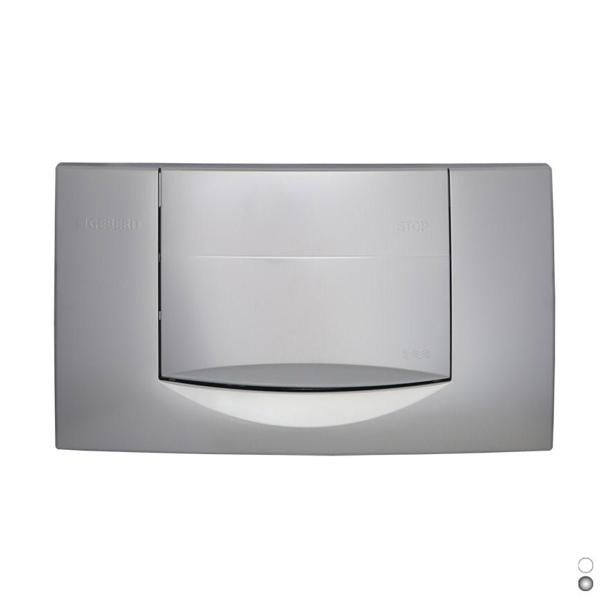 Placa de control cromada individual