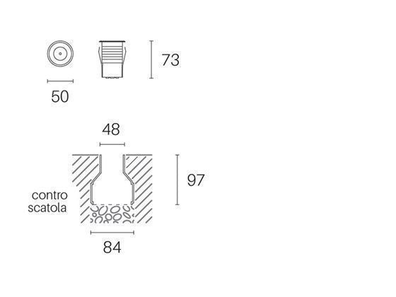 Calp.D.5 - Línea hangar acero 2.5W Led* 4000K