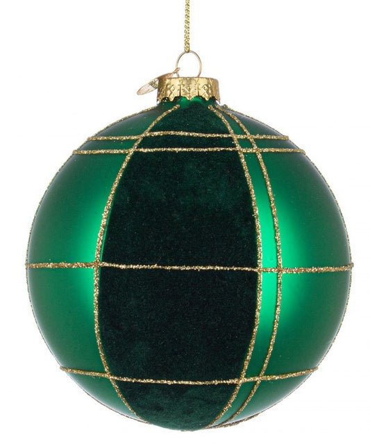 8x Esfera Vt Verde Aterciopelado D100