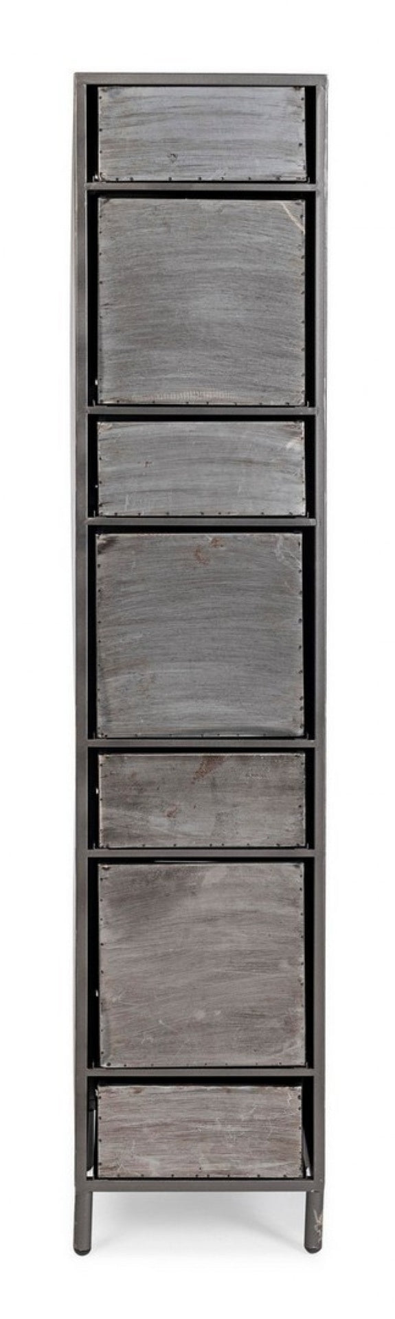 Cómoda Store de 7 cajones de estilo industrial.