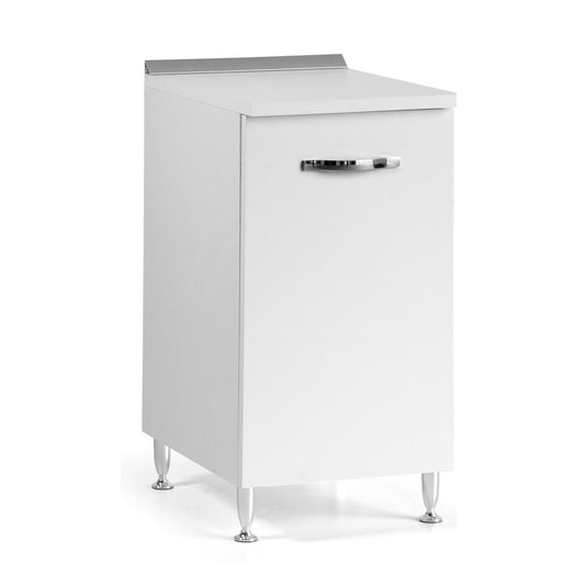 Mueble bajo para cocina de fresno blanco con 1 puerta 40x50xH 85 cm