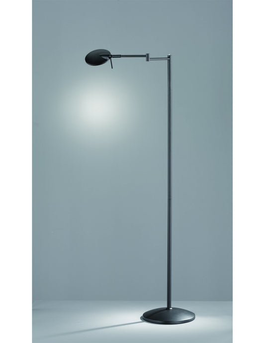 Lámpara de Pie Kazan Negro Led Touch Regulable Regulable H121 cm Trio Lighting
