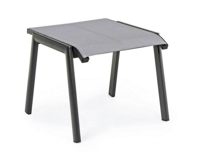 Reposapiés Cruise antracita de aluminio para muebles de jardín 53 x 51 x 44 cm
