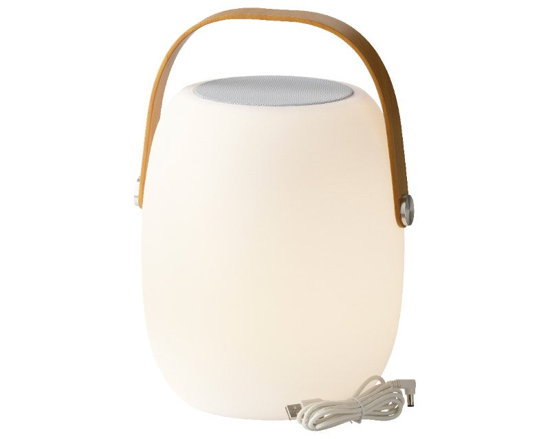 Altavoz LED de exterior blanco cálido