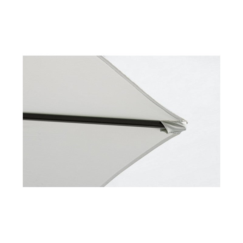 Sombrilla de jardín con brazo 360° Texas 300x h260 cm Antracita-Natural