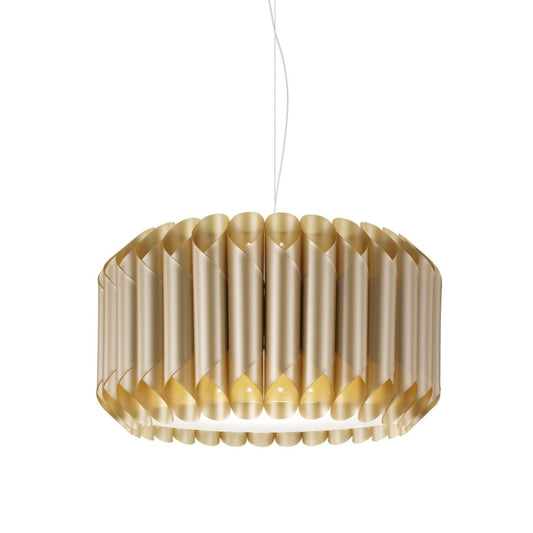 Nueva Suspensión Dorada en Metal Cromado Cm. 50 x 31h