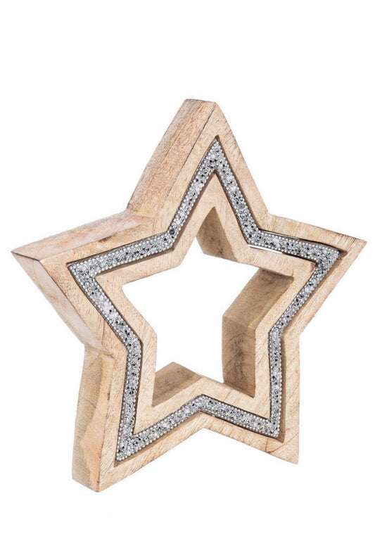 4x Estrella de Cristal Natural