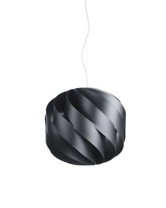Suspensión negra en metal cromado cm. 25 x 23h