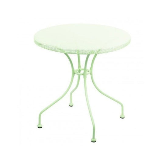 NETTY Mesa exterior redonda de hierro forjado verde diámetro 70x h71 cm