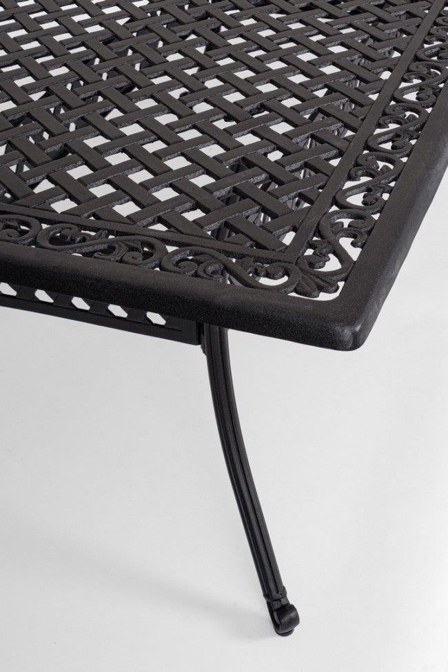 Mesa exterior Ivrea rectangular antracita 107 x 213 cm