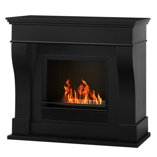 Chimenea de bioetanol de suelo biochimenea WASHINGTON Negro L111 x P43 x H99