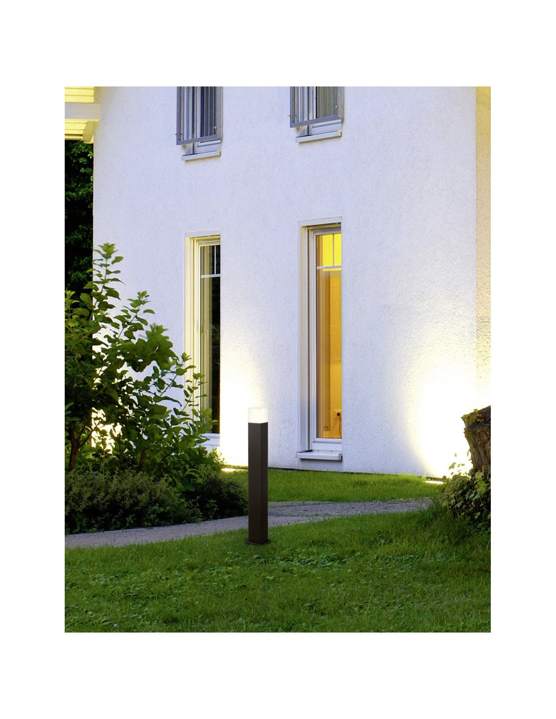 Farola alta E14 LED exterior Hudson Antracita H80 cm Trio Lighting