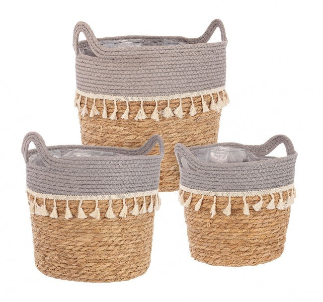 3x Set3 Cesta 2M Bridget A Gris-Natural