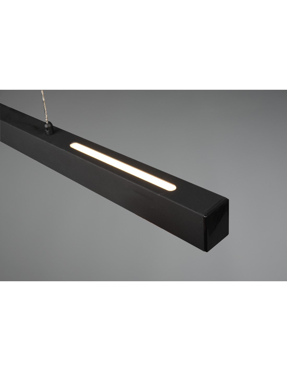 Paros Lámpara de suspensión doble regulable negro L90 cm Trio Lighting