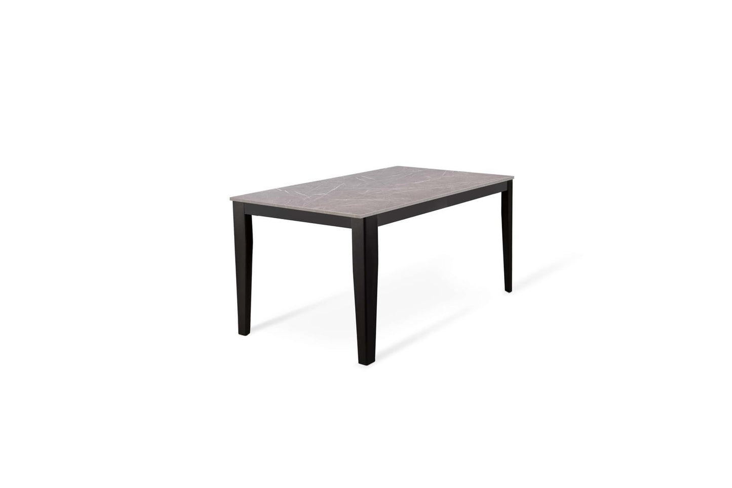 Mesa extensible antracita-negro 90 cm x 156- 316 cm Alt. 76 cm
