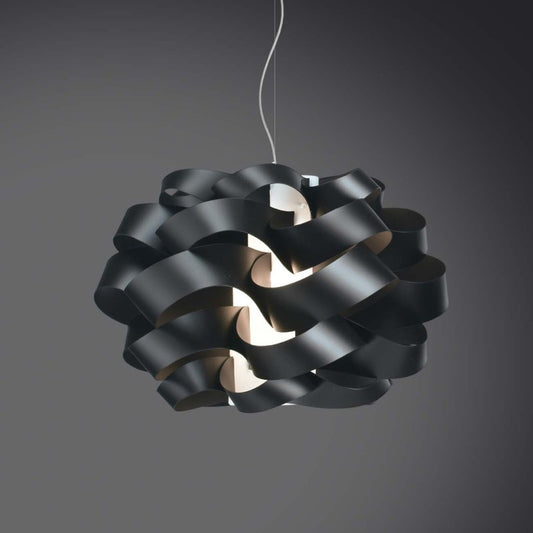 Lámpara colgante CLOUD de una luz Negro diámetro 28x h18 cm