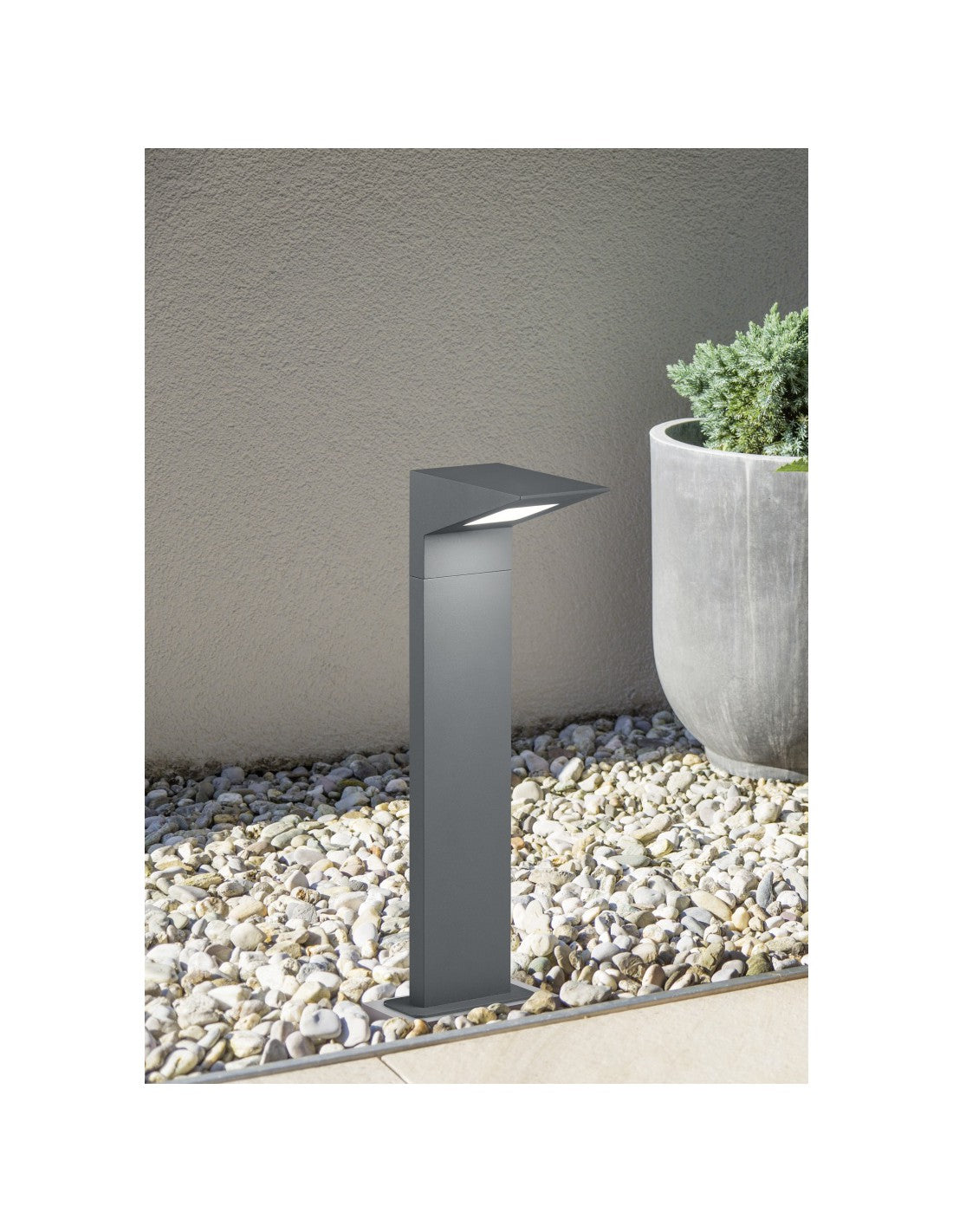 Nelson Trio Lighting Exterior LED Antracita Aluminio IP54 Bolardo