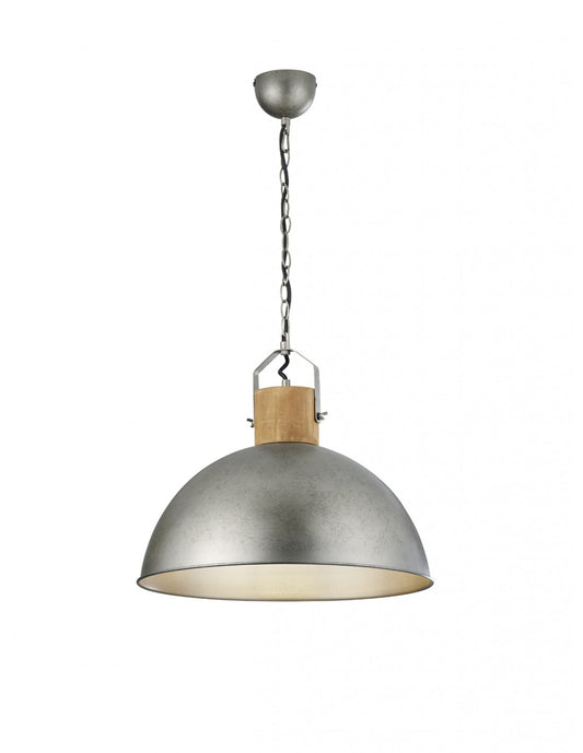 Insustrial Delhi Cúpula de Suspensión Níquel Metálico Ø45 cm Trio Lighting