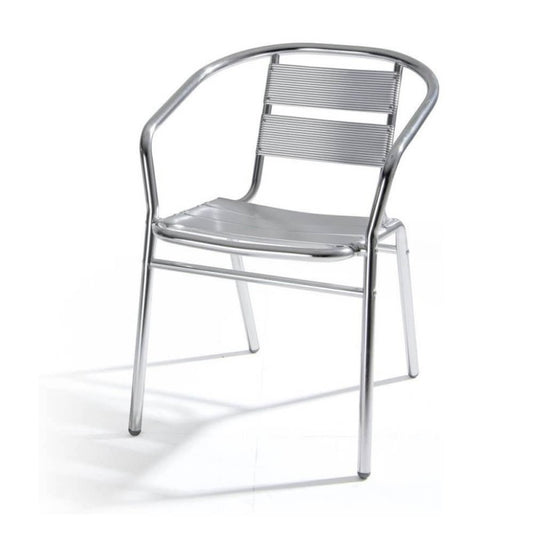 Silla de bar de jardín de aluminio para exterior