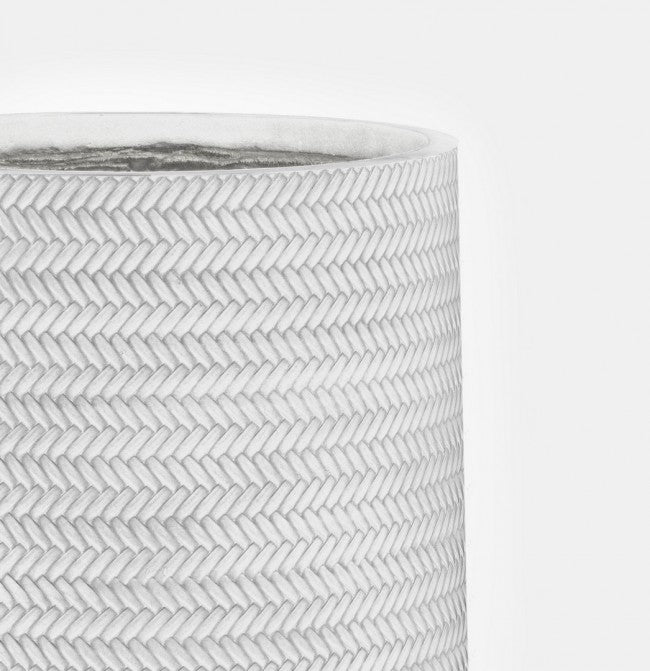 Set2 P.Tressage A Jarrón Alto Blanco