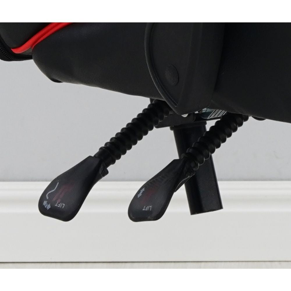 Sillón gaming mek rojo negro