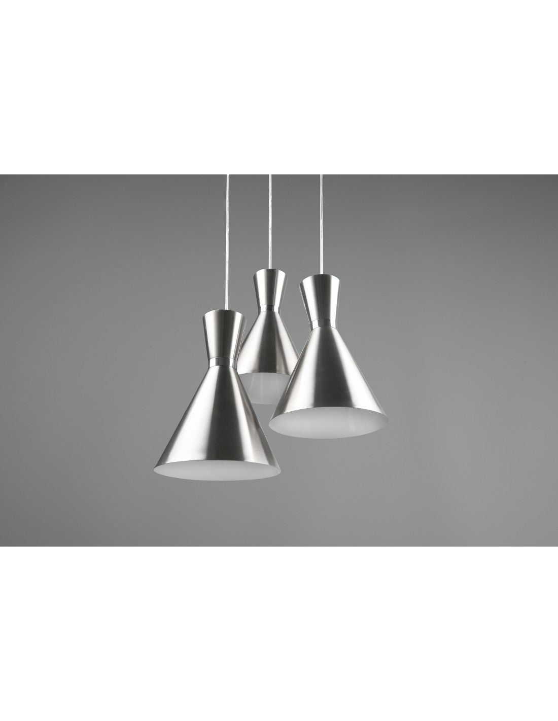 Lámpara Colgante Redonda Enzo 3xE27 Negro Mate Trio Lighting