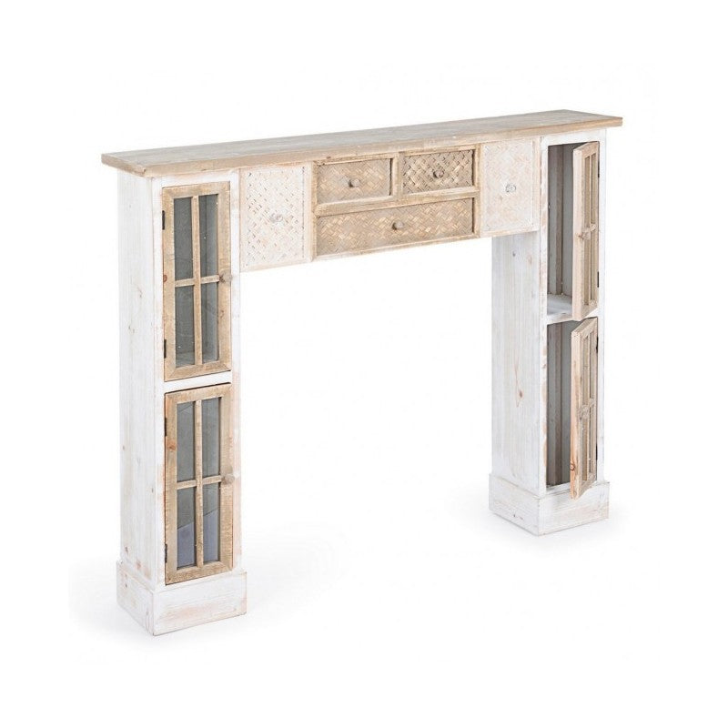 Cornice per camino Decor Omar 4 ante 120x23x100h cm