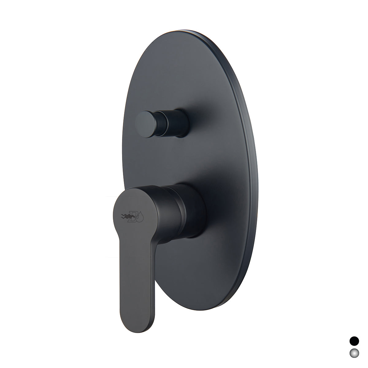 Mezclador monomando de ducha empotrado con desviador - Serie Paco - Cromo