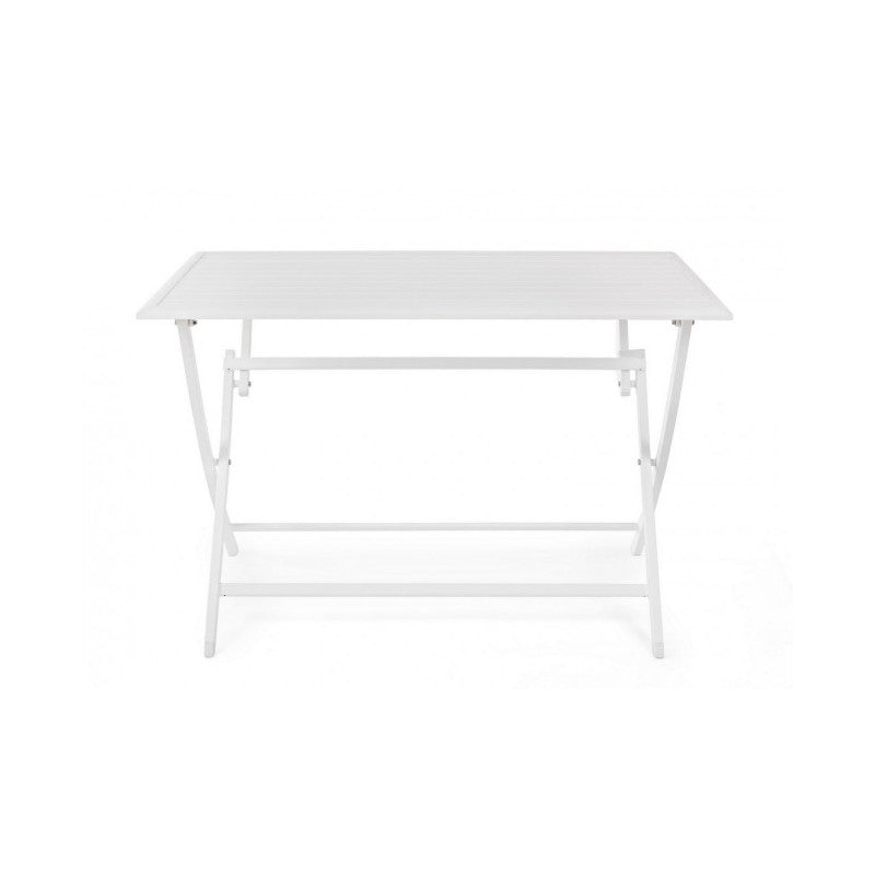 Mesa exterior ELIN aluminio blanco 110x70x h71 cm