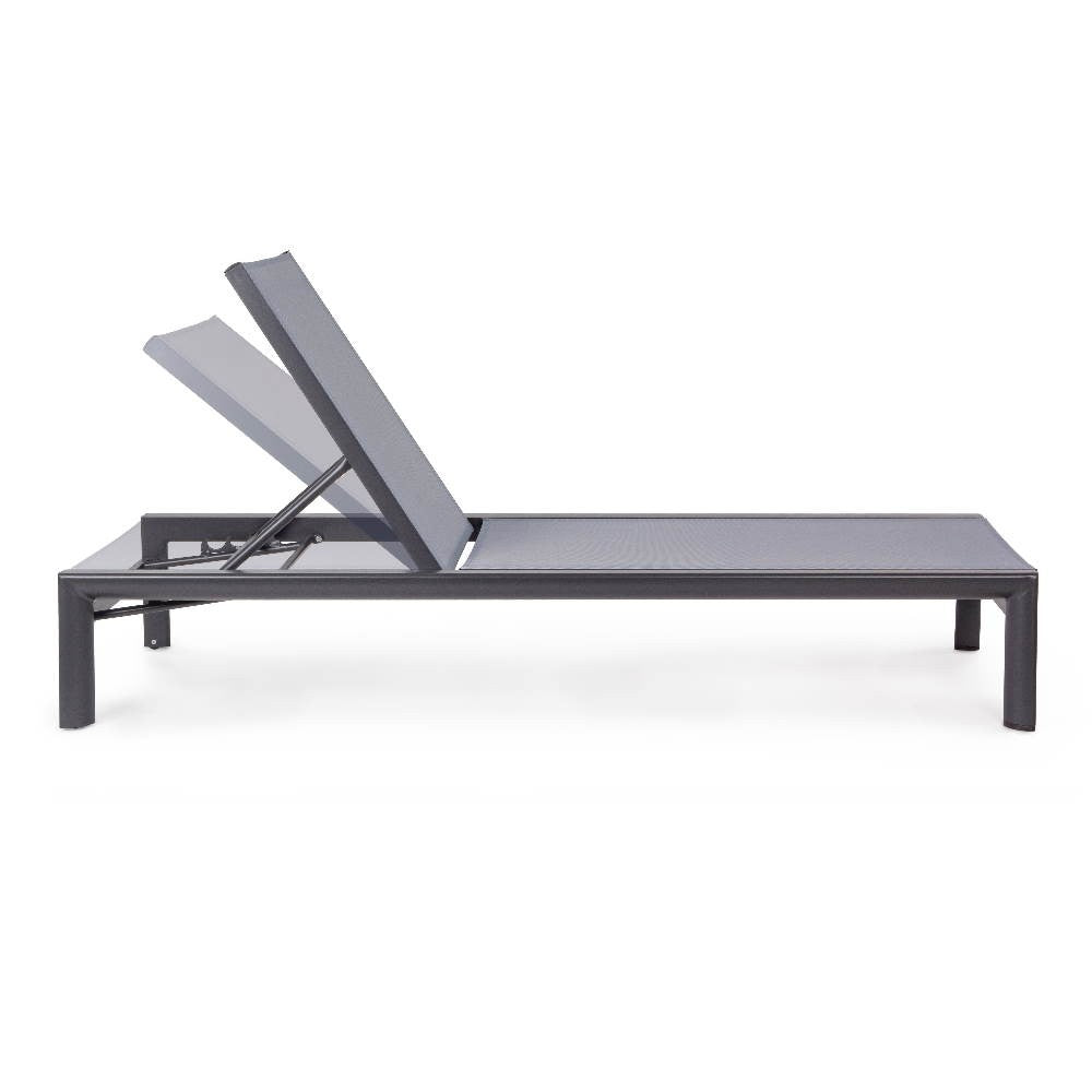 Tumbona Skipper Bizzotto con ruedas antracita