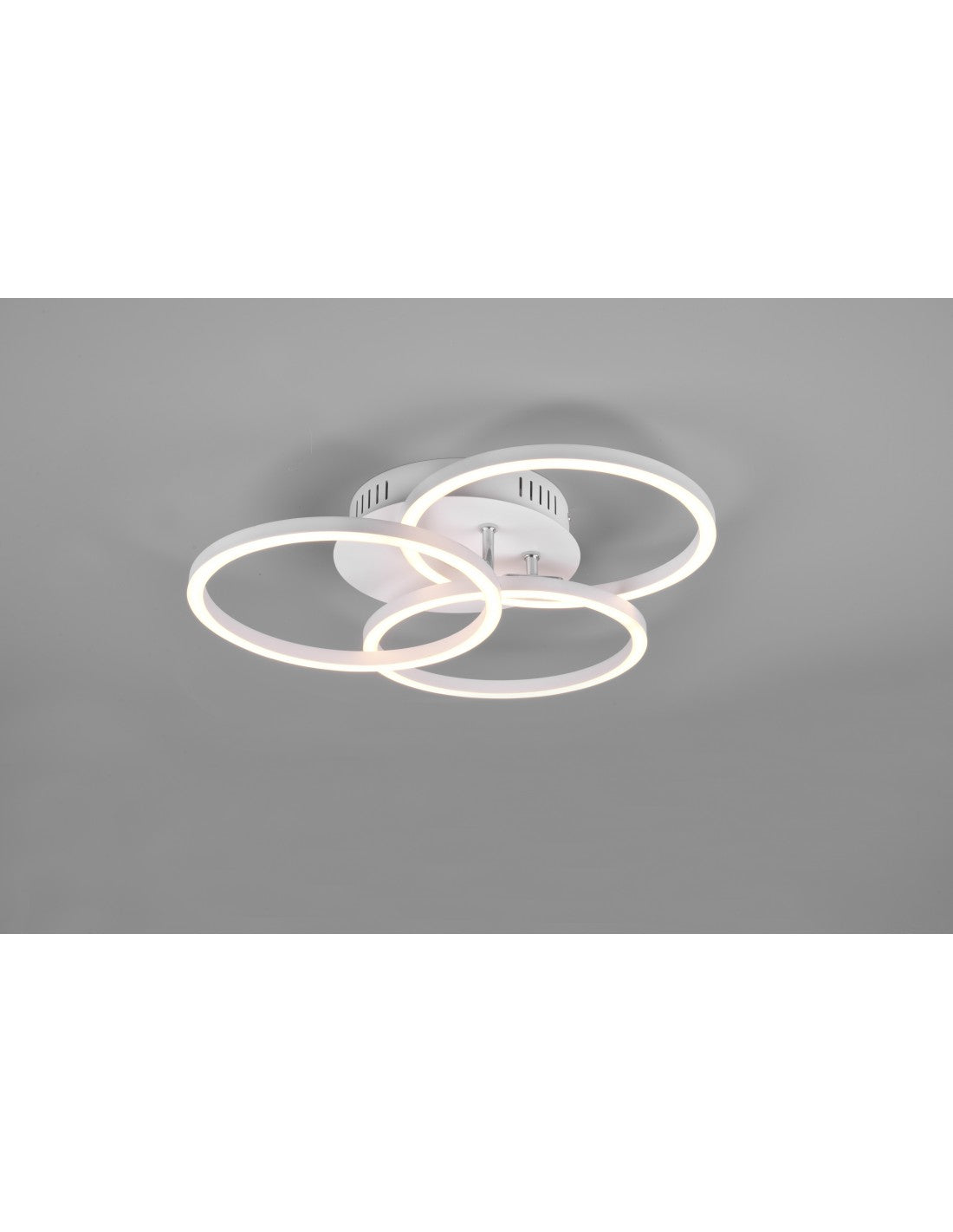 Luz de techo 3 círculos ajustables LED Dimmer Circle White Trio Lighting
