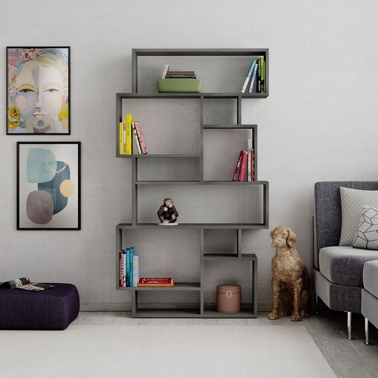 Librería horizontal de hormigón de doble cara Karmato