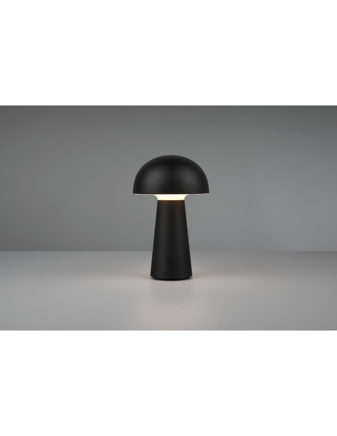 Lennon Mushroom Sobremesa Led IP44 Negro USB Trio Lighting