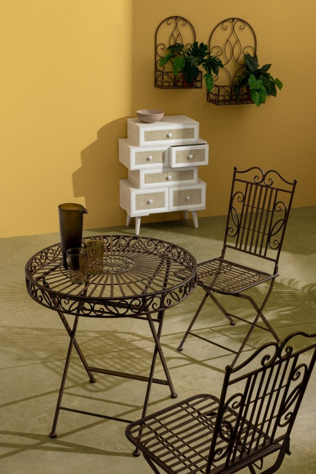 4x P.Fiore Pared Melanie Rett Marrón L