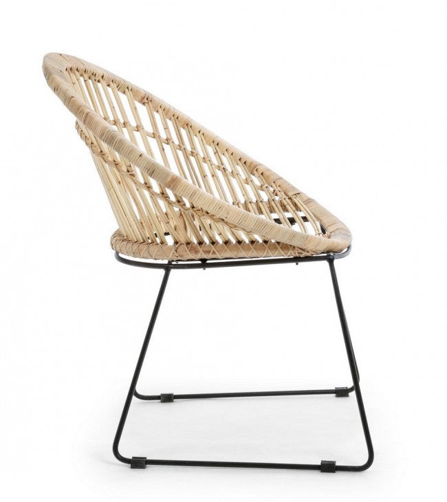 Sillón rústico Cayes natural