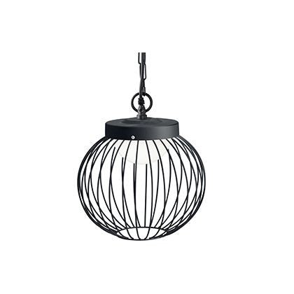 Suspensión 20W LED 4000K línea jaula negra