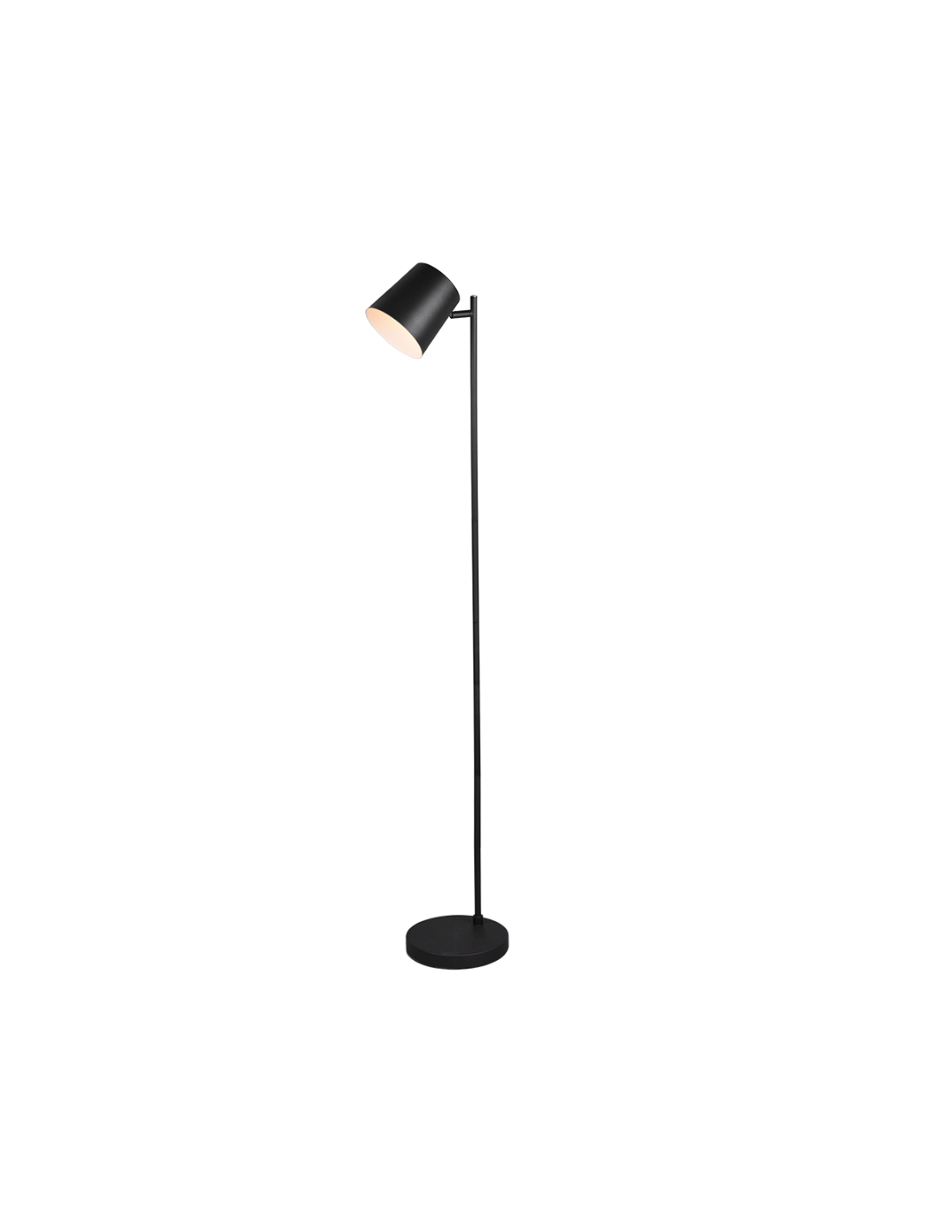 Lámpara de pie Blake regulable Led Touch Al. 125 cm negro Trio Lighting