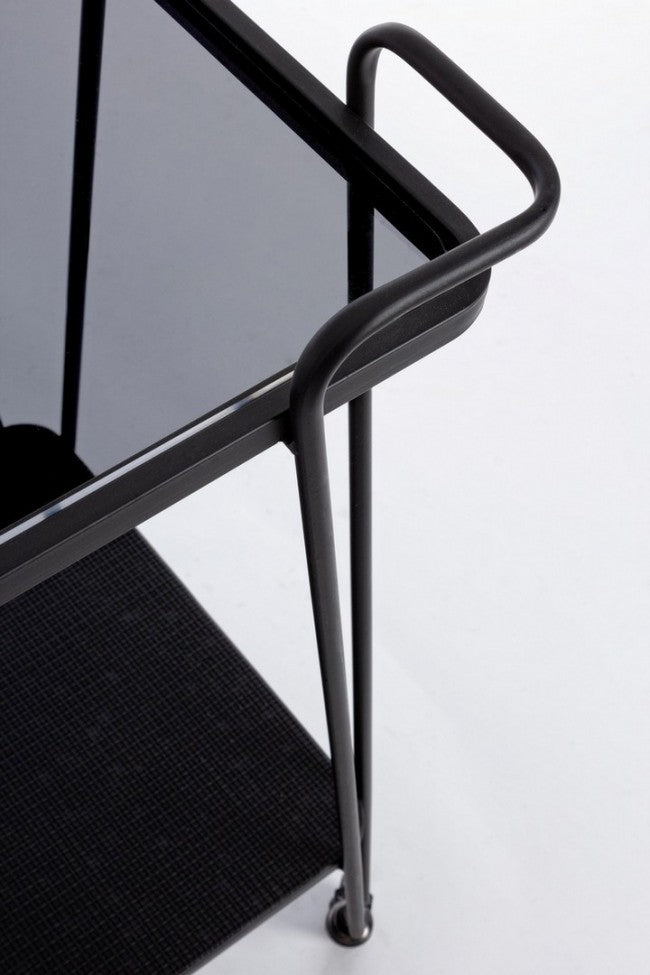 Carro Zaira de metal negro.