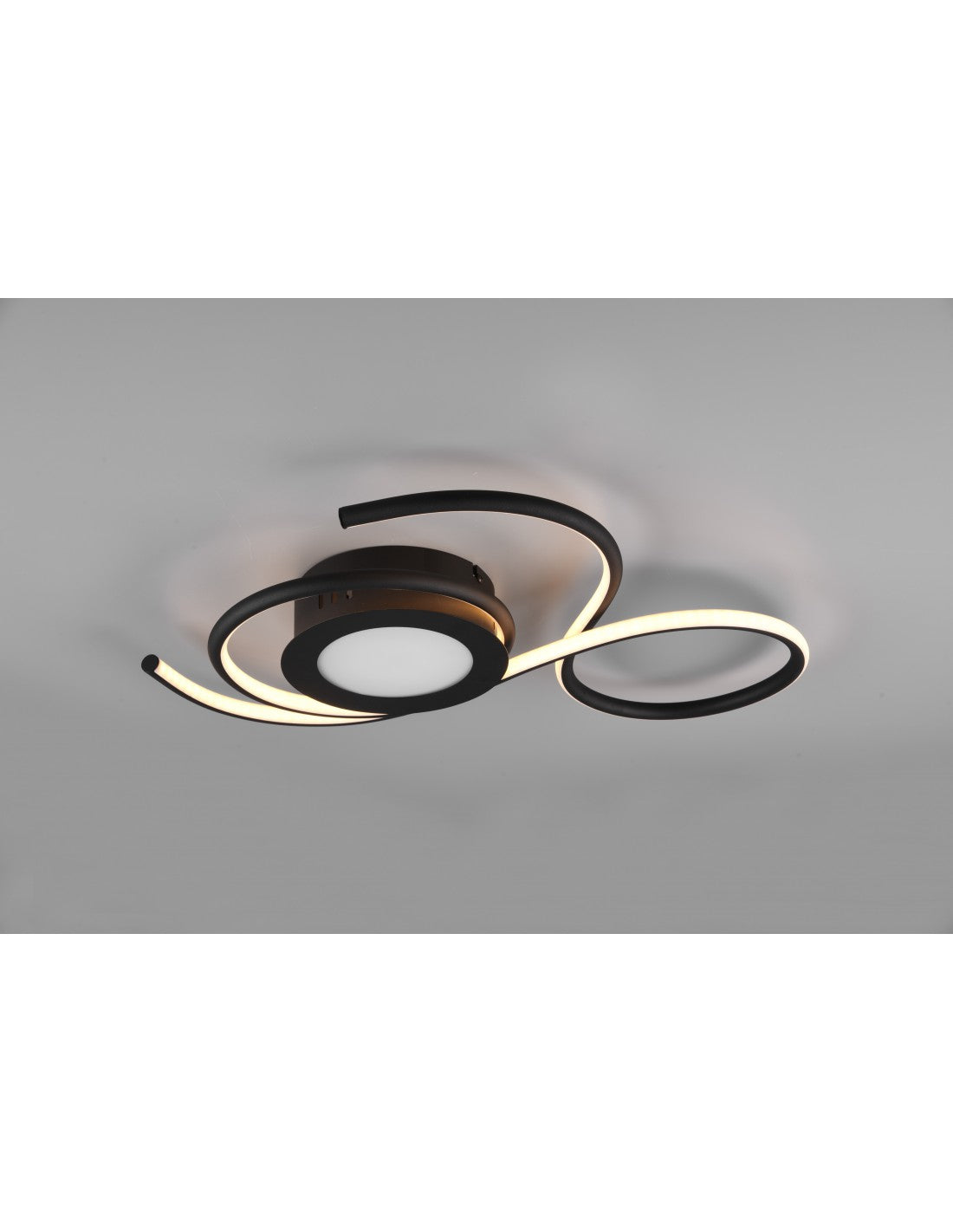 Apliques de luz de techo negra, diseño moderno, atenuador Led, iluminación Jive Trio