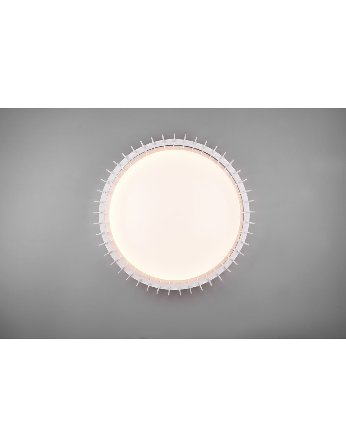 Plafón Redondo Madera Blanco LED 38w Dimmer Monte Trio Lighting