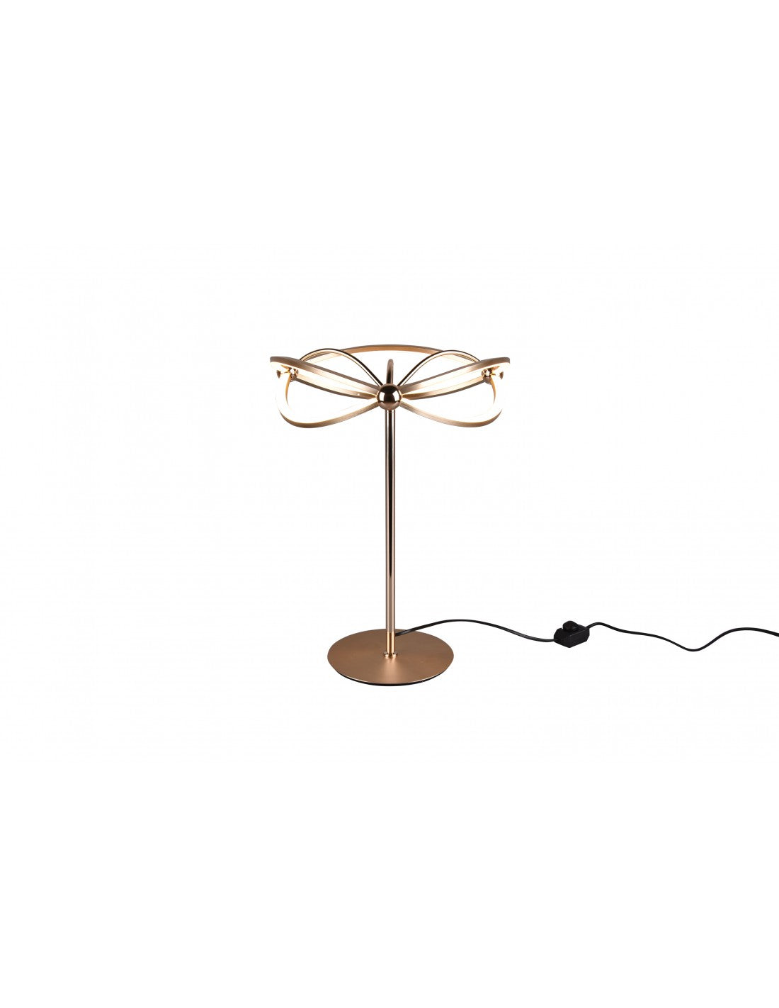 Lámpara de mesa moderna Fiocco Led Charivari Brass Trio Lighting