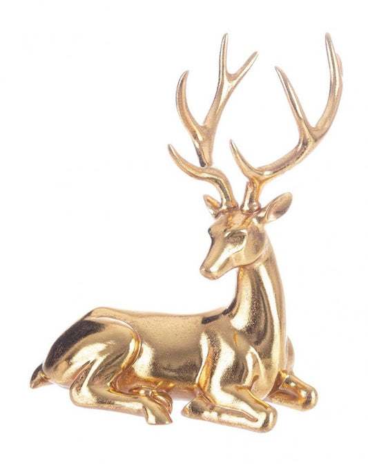 2x Majestuoso Reno Sentado Oro 29X35H