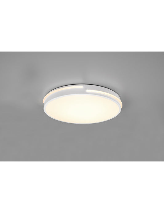 Lámpara de techo Tacoma moderna blanca Led Dimmer 24w Ø40 cm Trio Lighting