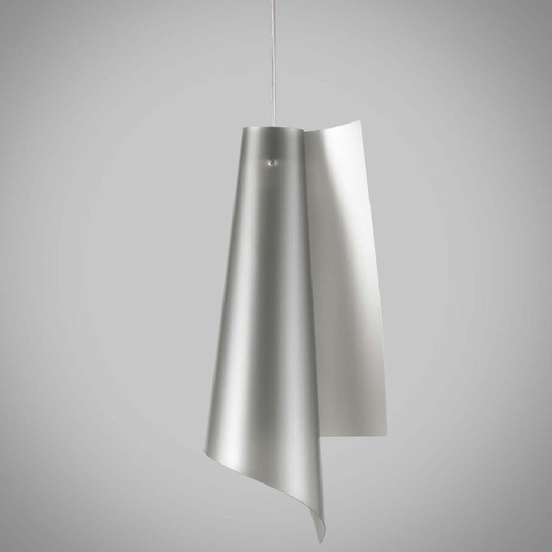 Lámpara colgante de Polilux VELA Argento diámetro 19 x h49 cm