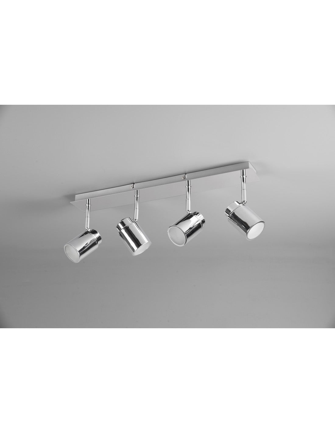 Barra Lineal 4 Focos Orientables Metal Cromo Angel Trio Lighting