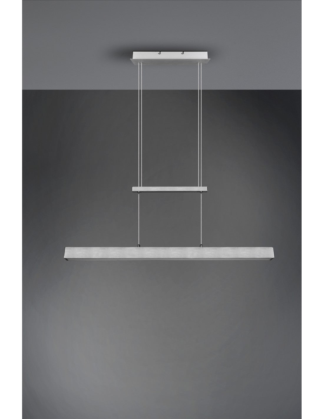 Paros Suspensión Doble Emisión LED Regulable Aluminio L90 cm Trio Lighting