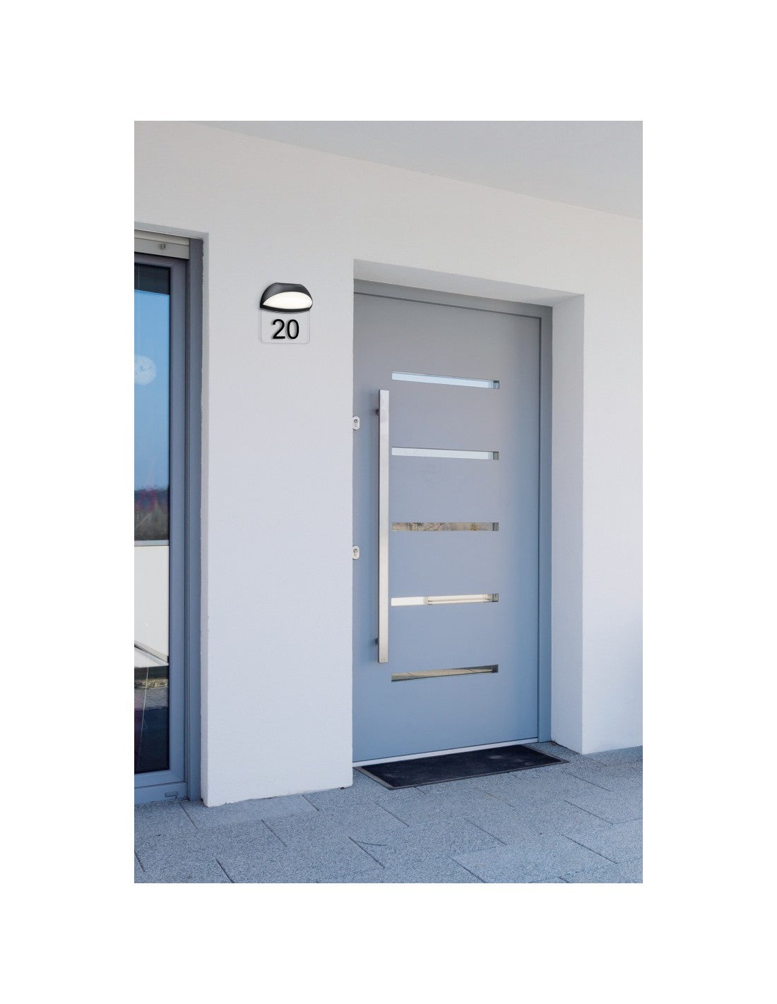 Muga Aplique Exterior IP54 Copa Antracita Números de Casa Trio Lighting