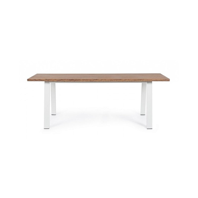 Mesa de jardín Oslo Blanco Natural 100x200 cm