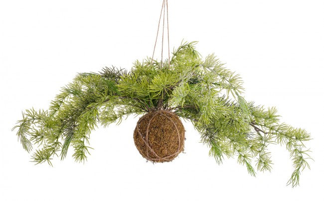 4x Decoración de esferas de seto nevado D75